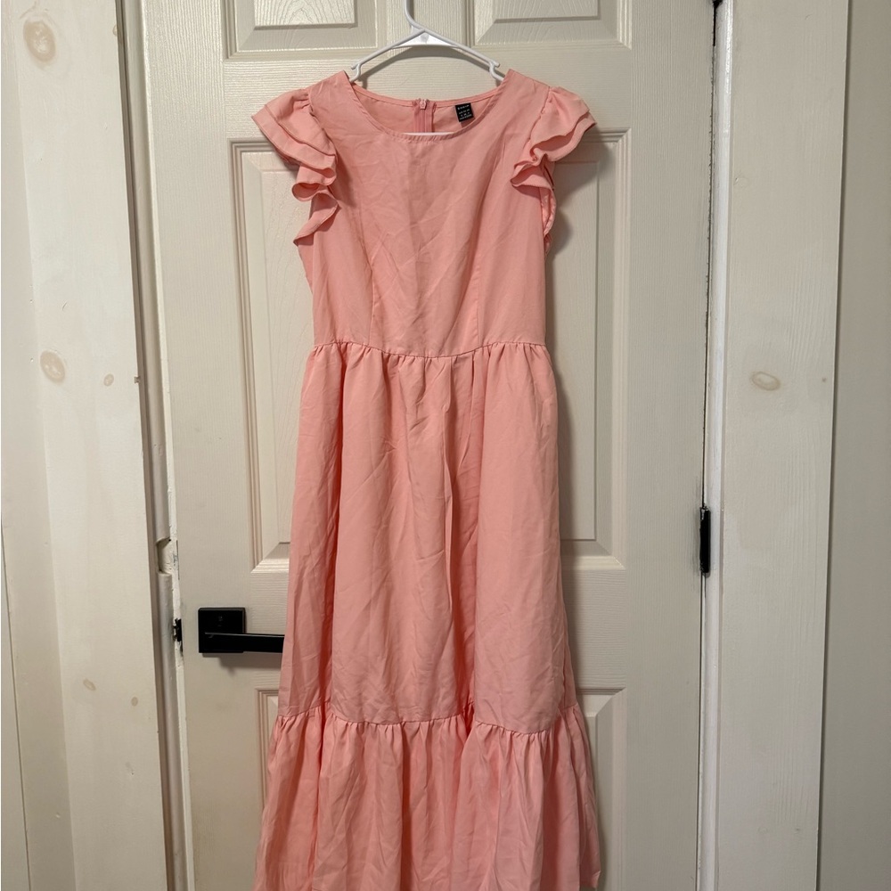 Pink Ruffled Dress